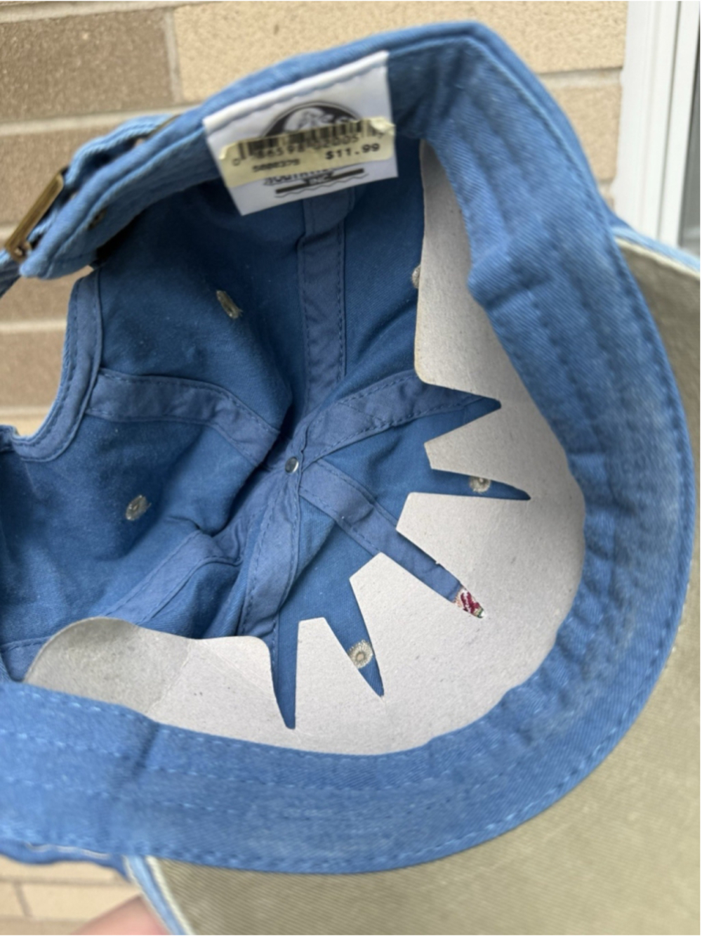 VTG Denim Texas Strapback Hat Embroidered Blue The Lone Star State NWOT - Picture 5 of 5